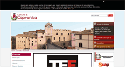 Desktop Screenshot of comune.capranica.vt.it